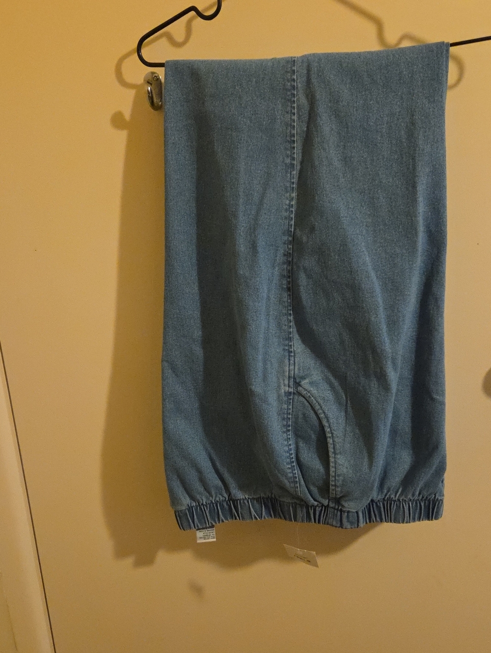 Alia Light Blue Denim Joggers